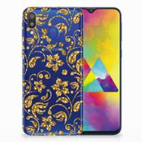 Samsung Galaxy M20 (Power) | TPU Case | Gouden Bloemen - thumbnail