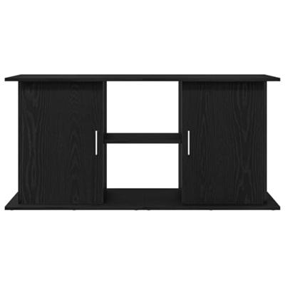 Aquariumstandaard 121x41x58 cm spaanplaat zwart eikenkleurig