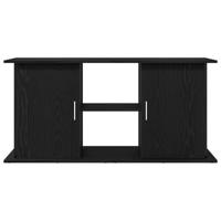 Aquariumstandaard 121x41x58 cm spaanplaat zwart eikenkleurig - thumbnail