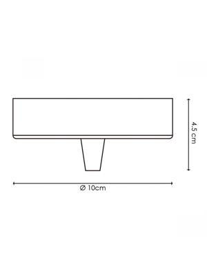 Light depot - plafondkap metaal - zwart - Outlet