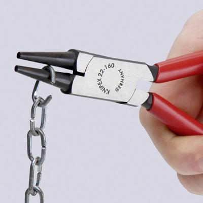 Knipex Rondbuigtang zwart geatramenteerd met kunststof bekleed 125 mm - 2201125 Knipex Rondbuigtang zwart geatramenteerd met kunststof bekleed 125 mm - 2201125
