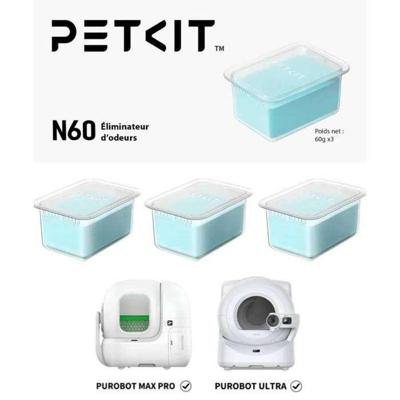 Verpakking met 3 geurverwijderaars - PETKIT - N60 - Voor automatische kattenbakken
