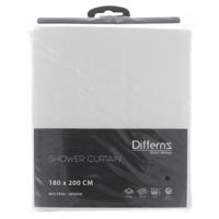 Differnz Dots douchegordijn waterdicht 100% PEVA wit 180 x 200 cm - thumbnail