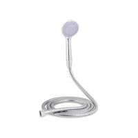Een douchekop met een slang die rechtsreeks naar het water loopt Berilo Metaal 2 m 14 x 24,5 x 4,5 cm 14 x 4,5 x 24,5 cm (12 Stu - thumbnail