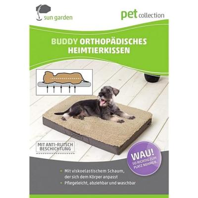Sun Garden Buddy Orthopedisch Hondenkussen 72x50x8cm Beige/Gemeleerd