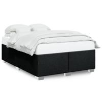 Bedframe zonder matras stof zwart 160x200 cm - thumbnail