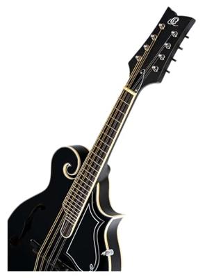 Ortega RMFE40SBK F-Style Series Mandolin Black elektrisch-akoestische F-stijl mandoline met gigbag