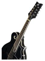 Ortega RMFE40SBK F-Style Series Mandolin Black elektrisch-akoestische F-stijl mandoline met gigbag - thumbnail
