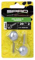 Spro Zinc Screw-In Jigheads 20 gr 2st. - thumbnail