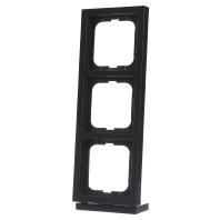 Busch-Jaeger 3-voudig afdekraam 1723-181K antraciet - thumbnail