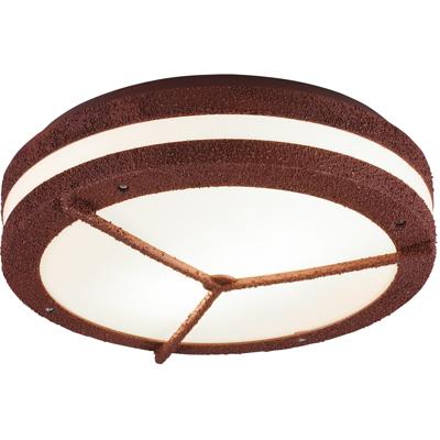 Led Plafondlamp - Badkamerlamp - Trion Murinay - Opbouw Rond - Waterdicht Ip54 - E27 Fitting - 2-lichts - Roestkleur - Led Plafondlamp - Badkamerlamp - Trion Murinay - Opbouw Rond - Waterdicht Ip54 - E27 Fitting - 2-lichts - Roestkleur -