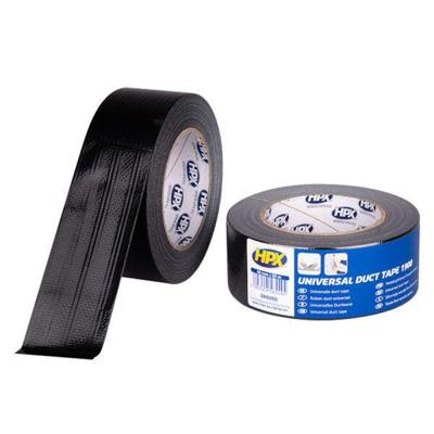 HPX Producten/duct tape 1900 zwart 48mm x 50m HPX Producten/duct tape 1900 zwart 48mm x 50m