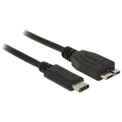 Delock 83676 USB-kabel USB 3.2 Gen1 USB-C stekker, USB-micro-B 3.0 stekker 0.50 m Zwart