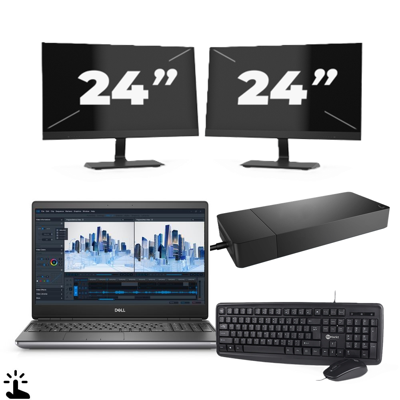 Dell Precision 7560 - Intel Core i7-11e Generatie - 15 inch - Touch - 16GB RAM - 256GB SSD - Windows 11 Home + 2x 24 inch Monitor Dell Precision 7560 - Intel Core i7-11e Generatie - 15 inch - Touch - 16GB RAM - 256GB SSD - Windows 11 Home + 2x 24 inch Monitor