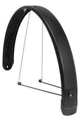 Eurofender achterspatbord tempo square 28" 65mm mat zwart