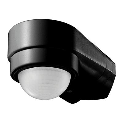 PIR bewegingssensor met schemerschakelaar - 240° - Opbouw - 10 meter bereik - Maximaal 600 Watt - IP65 waterdicht - zwart PIR bewegingssensor met schemerschakelaar - 240° - Opbouw - 10 meter bereik - Maximaal 600 Watt - IP65 waterdicht - zwart