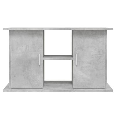 Aquariumstandaard 101x41x58 cm bewerkt hout betongrijs - thumbnail