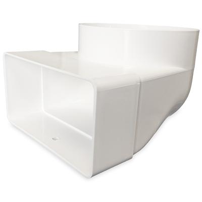 Lepelhoek - 110x55mm naar Ø100mm Lepelhoek - 110x55mm naar Ø100mm