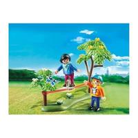 Playmobil ei met 2 kinderen met slackline - thumbnail