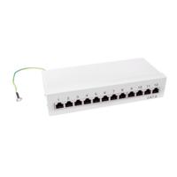 LogiLink Professional Cat.6 (250 MHz) patchpaneel - verdeelpaneel, tafel/wand/desktop, STP (afgeschermd) 12-poort (RJ45) - thumbnail