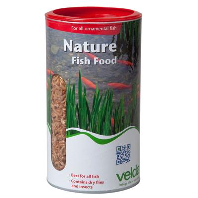 Velda Nature Fish Food 130g - Eiwitrijke Premium Vijvervisvoeding van Natuurlijke Insecten
