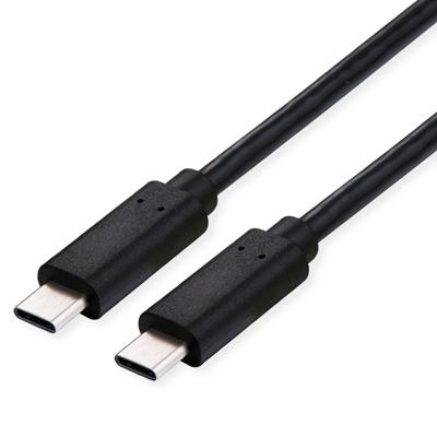 ROLINE USB4 Gen3x2 Kabel, C-C, M/M, 8K UHD-2, 40Gbit/s, 100W, zwart, 0,8 m