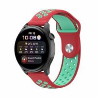 By Qubix - Sport Edition - Rood + mintgroen - Compatible met Xiaomi Redmi Watch 5 Active/Redmi Watch 5 Lite - Compatible Xiaomi bandje - thumbnail