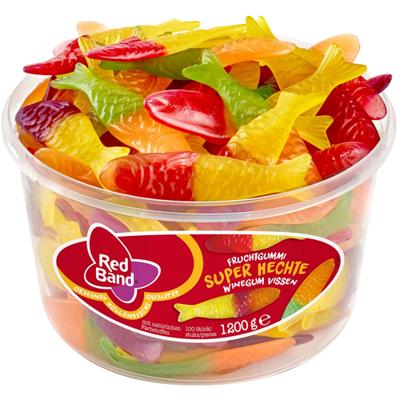 Red Band winegum vissen (100 stuks)