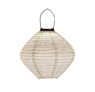 Solar Lampion Papier Wit 29x25cm Solar Lampion Papier Wit 29x25cm