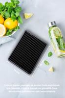 IJsblokjesmaker siliconen 18x14cm grijs - thumbnail