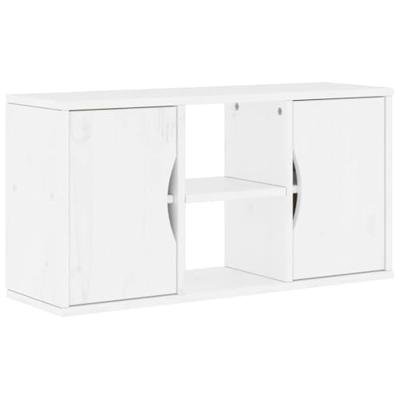 Tv-meubel wit 79x24x40,5 cm massief grenenhout Tv-meubel wit 79x24x40,5 cm massief grenenhout