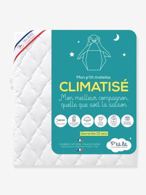 Uitneembaar babymatras met airconditioning tegen huisstofmijt wit