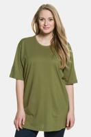 Ulla Popken T-shirt donkergroen - thumbnail