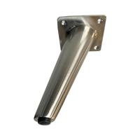 Stalen meubelpoot rvs look conisch ø 5 cm / 2,5 cm en hoogte 18 cm - thumbnail