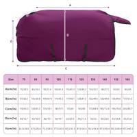 VidaXL Paardendeken donkergroen en zwart 85 cm polyester - thumbnail