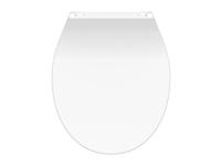 Toiletzitting Schutte Slim White Duroplast Ultra Dun Met Soft Close En Quick Release Gelakt Wit Schütte - thumbnail