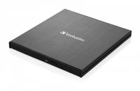 Verbatim External Slimline Externe Blu-ray brander Retail Zwart - thumbnail