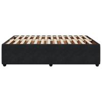 Bedframe zonder matras 140x190 cm fluweel zwart - thumbnail