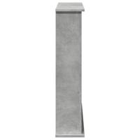 Haardombouw 75x20x87,5 cm bewerkt hout betongrijs - thumbnail