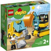 LEGO DUPLO Constructie 10931 Vrachtwagen en graaflaadmachine - thumbnail