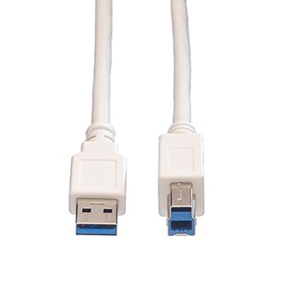 VALUE USB 3.2 Gen 1 kabel, type A-B, wit, 3 m