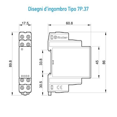 Finder 7P.37.8.275.1003 Overspanningsafleider 1 stuk(s)