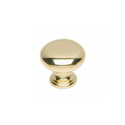 Meubelknop Paddenstoel ø 40 mm mess. gelakt