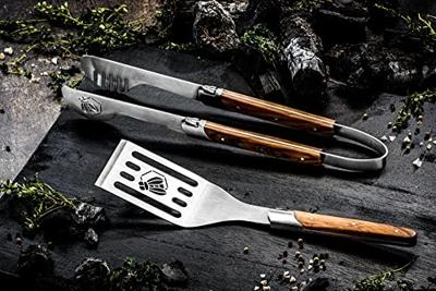 Laguiole Style de Vie BBQ Set Luxury Line - Olijfhout