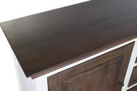 Dressoir DKD Home Decor Wit Donkerbruin Mangohout (180 x 46 x 83 cm) - thumbnail