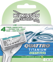 Wilkinson Wilkinson Sword Quattro Titanium Sensitive - 4 mesjes - thumbnail