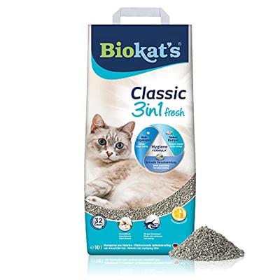 Biokat&apos;s Classic Fresh 3in1 Cotton Blossom kattenbakvulling 2 x 10 liter