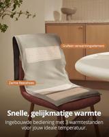 Duux Mellow Long Chair Pad (40 x 110) Elektrische deken Grijs - thumbnail