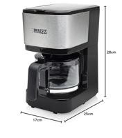 Princess 246030 Koffiezetapparaat Zwart, Zilver Capaciteit koppen: 8 - thumbnail