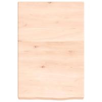 Wandschap 40x60x6 cm onbehandeld massief eikenhout - thumbnail